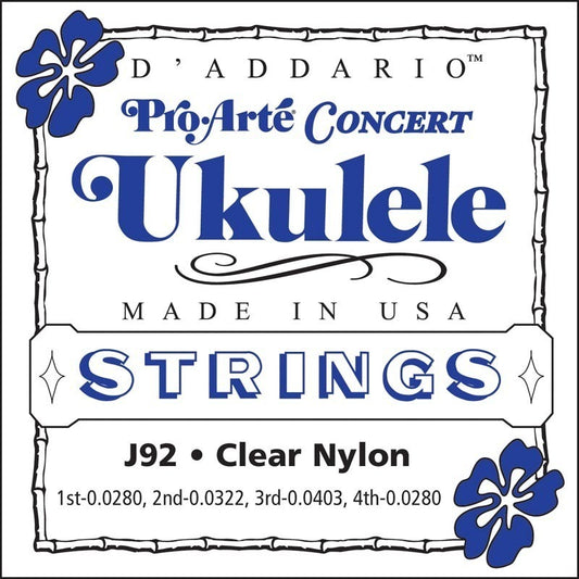 D'Addario J92 Pro-Arte Ukulele Strings, Concert
