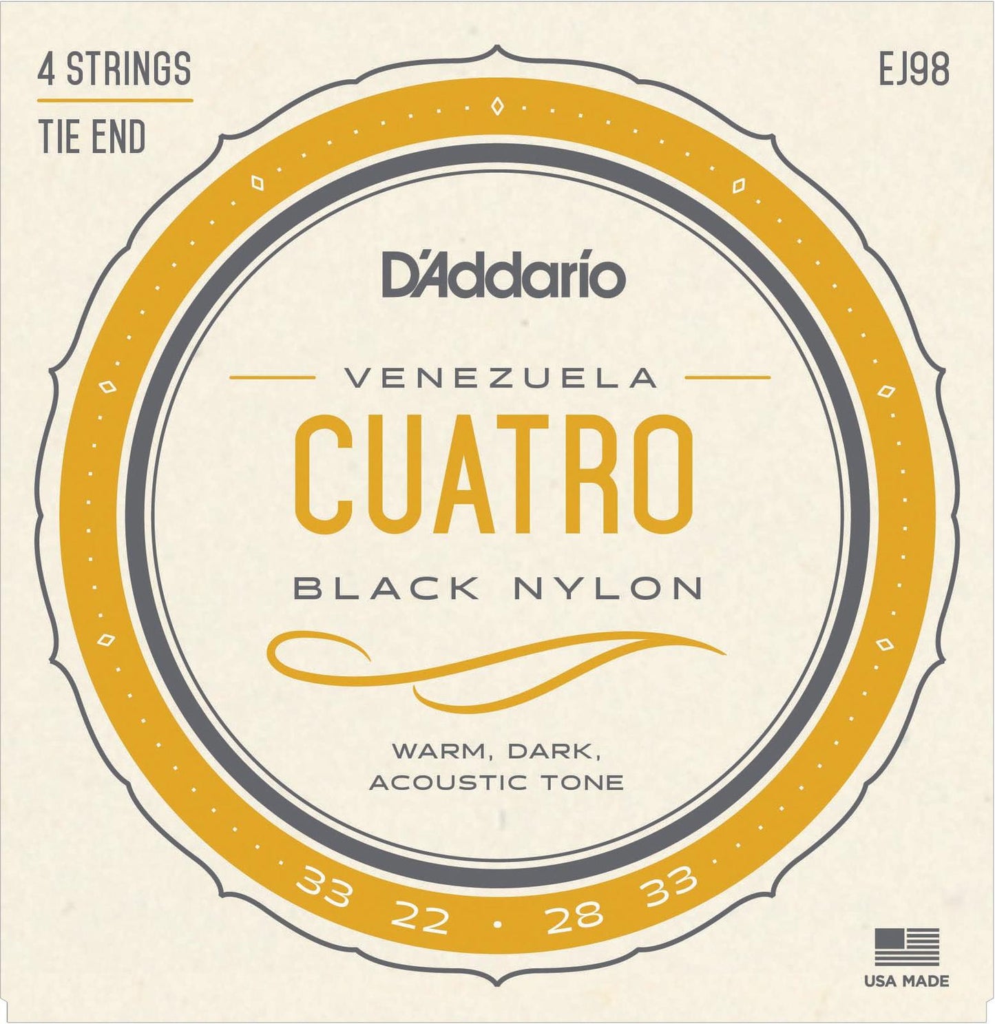 D'Addario EJ98 Cuatro-Venezuela Strings