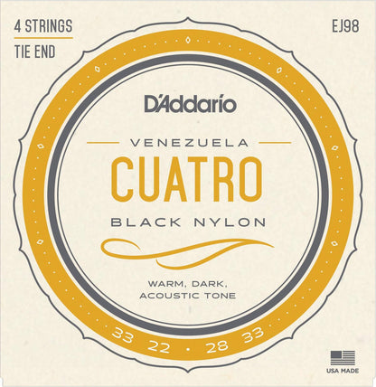 D'Addario EJ98 Cuatro-Venezuela Strings