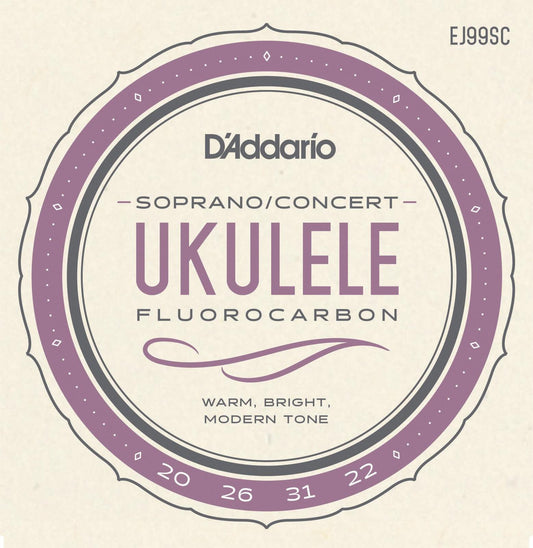 D'Addario EJ99SC Pro-Arte Carbon Ukulele Strings, Soprano / Concert