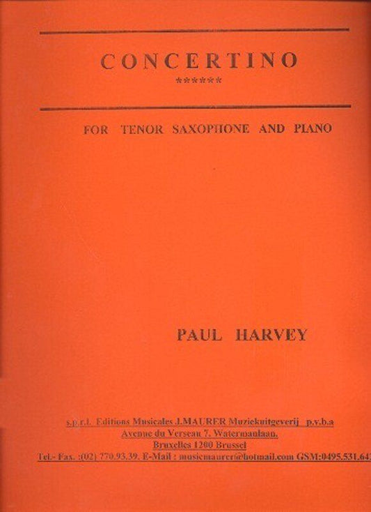 Concertino for Tenor Saxophone and Piano