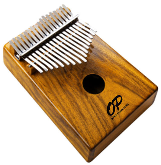 Opus Percussion 17-Key Koa Wood Kalimba with Natural Gloss Finish