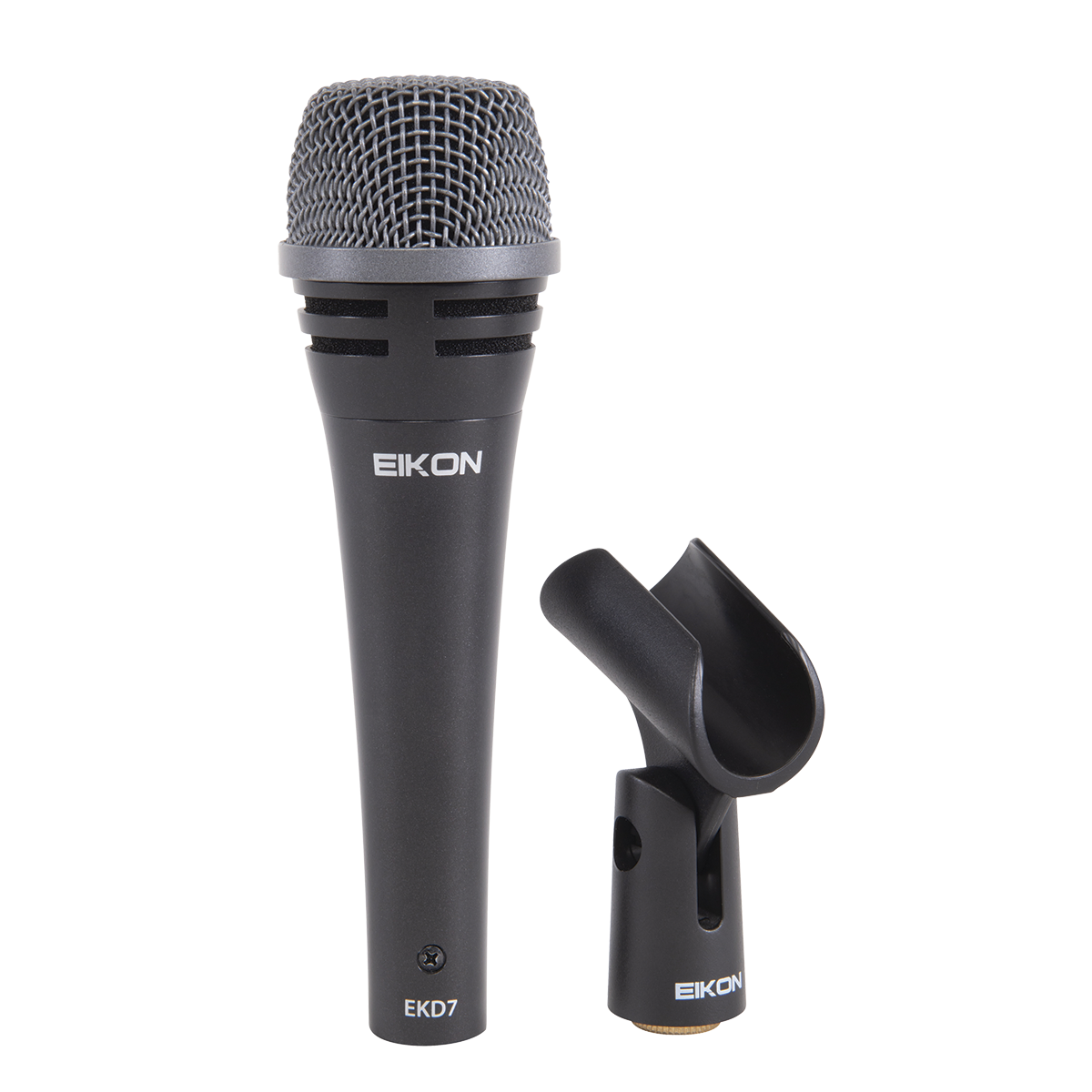 Eikon EKD7 Handheld Vocal Microphone with Padded Bag & Clip, Dynamic Cardioid, 80-12,000 Hz Frequency Response, Rugged Construction — view 3