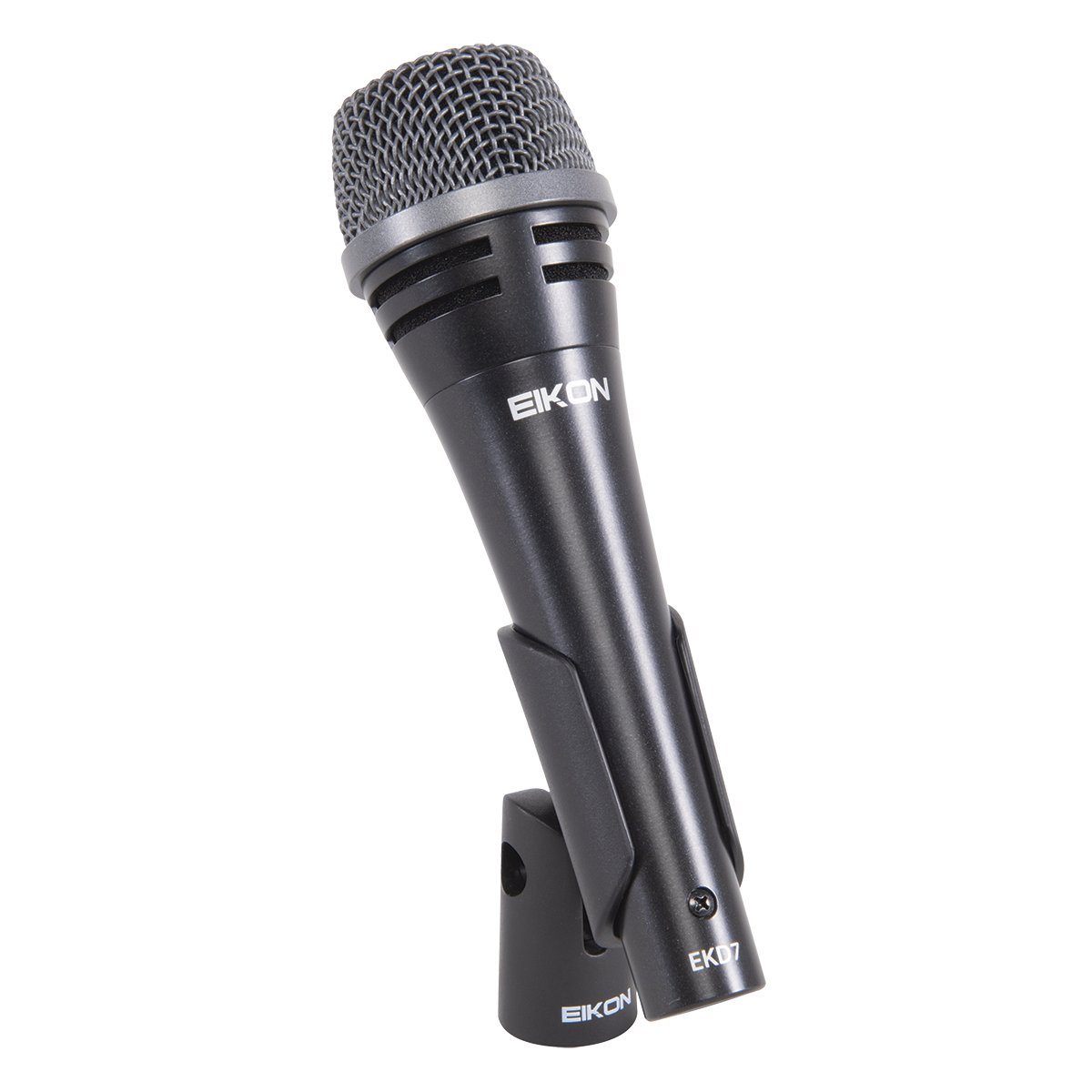 Eikon EKD7 Handheld Vocal Microphone with Padded Bag & Clip, Dynamic Cardioid, 80-12,000 Hz Frequency Response, Rugged Construction