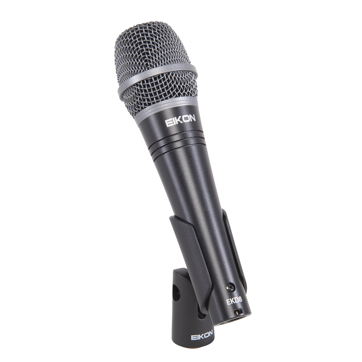 Eikon EKD8 Handheld Vocal Microphone with Padded Bag & Clip, Super-Cardioid, Dynamic, Frequency Response 50-18,000 Hz, 3 Pin XLR Male Connector