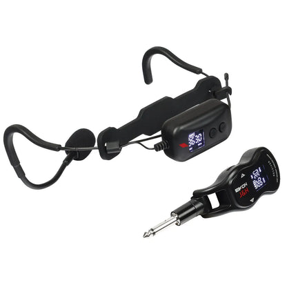 Eikon EKJ&H Wireless Headset Microphone System, UHF 512-541 MHz, 50 Channels, USB-C Charging, 20m Range, Built-in Lithium Battery