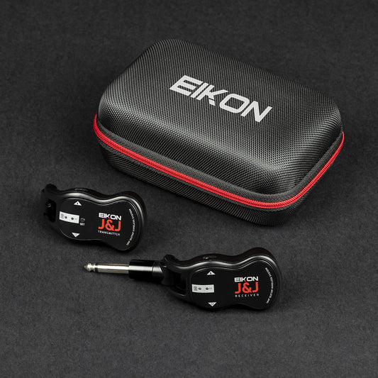 Eikon EKJJA UHF Guitar Wireless System 512-541.7 MHz with 50 Channels, USB Charging Cable, 30m Range, 4 Hours Battery Life