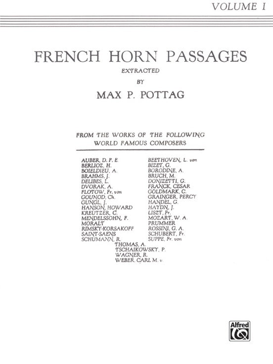 French Horn Passages Book 1
