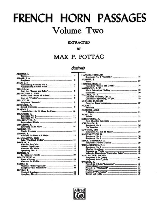 French Horn Passages Book 2