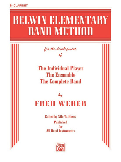 Belwin Elementary Band Method B Flat Clarinet Sheet Music
