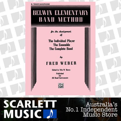 Belwin Elementary Band Method for B Flat Tenor Saxophone — view 2