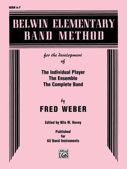 Belwin Elementary Band Method for French Horn in F