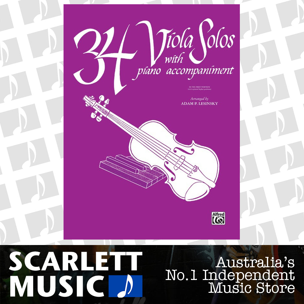 Viola Solos 34 VLA/PNO Arranged by Lesinsky — view 2