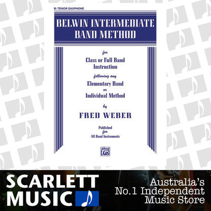 Belwin Intermediate Band Method for B Flat Tenor Saxophone — view 2