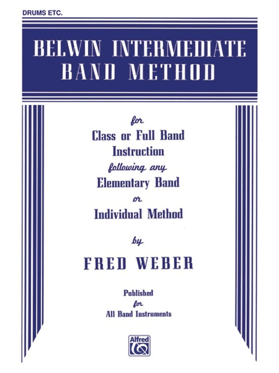 Belwin Intermediate Band Method for Drums