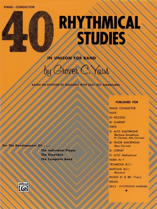 40 Rhythmical Studies for Piano and Conductor