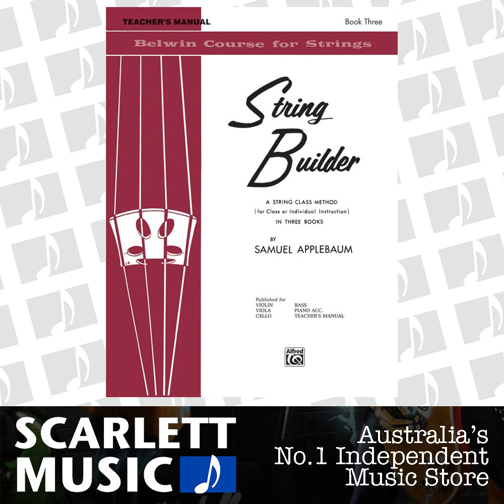 String Builder Book Three - Teacher's Manual for Violin Sheet Music — view 2