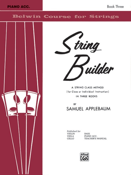 String Builder Book Three - Piano Accompaniment for Violin