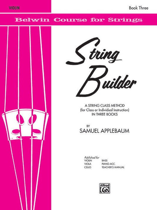 String Builder Book Three - Violin Part Sheet Music