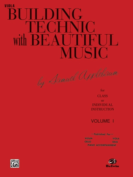 Building Technic with Beautiful Music Book 1 for Viola Sheet Music