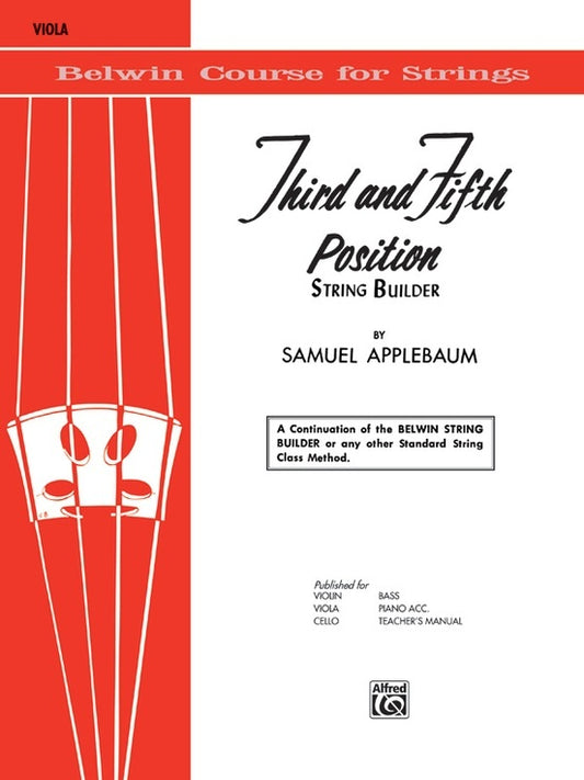 String Builder 3rd and 5th Position Viola Sheet Music