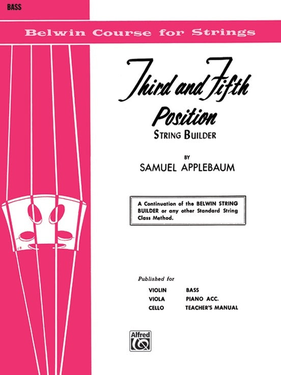 3rd and 5th Position Studies for Double Bass Sheet Music