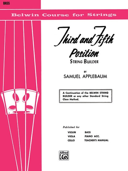 3rd and 5th Position Studies for Double Bass Sheet Music