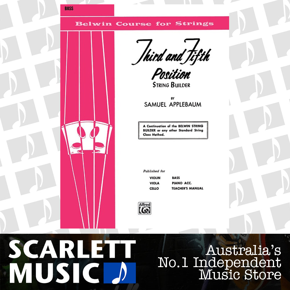 3rd and 5th Position Studies for Double Bass Sheet Music — view 2