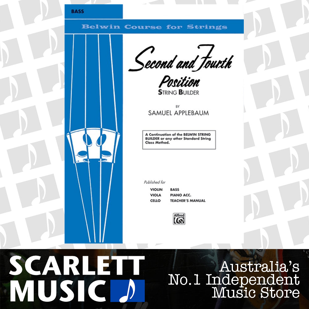 2nd and 4th Position Studies for Double Bass Sheet Music — view 2