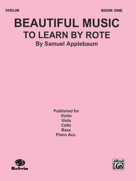 Beautiful Music to Learn by Rote Book 1 Violin Sheet Music