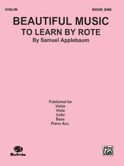 Beautiful Music to Learn by Rote Book 1 Violin Sheet Music