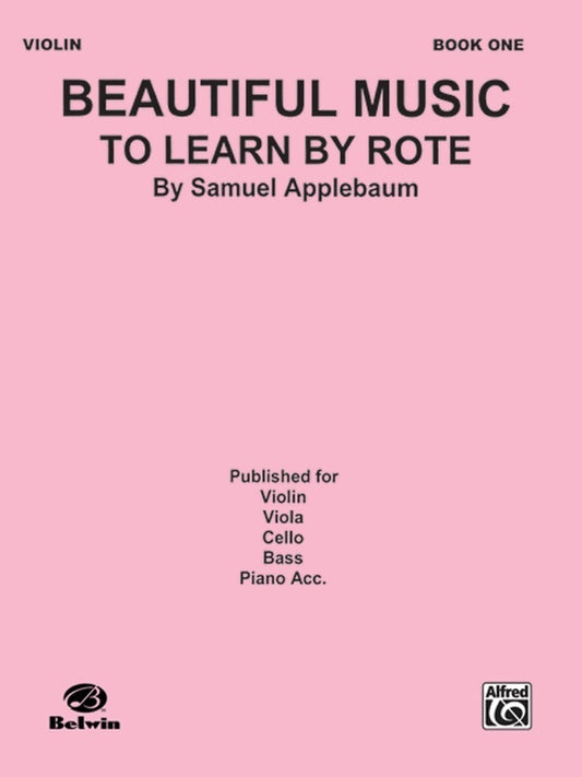 Beautiful Music to Learn by Rote Book 1 Violin Sheet Music