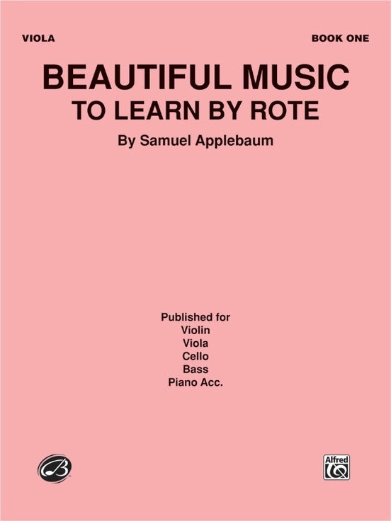 Beautiful Music to Learn by Rote Book 1 for Viola