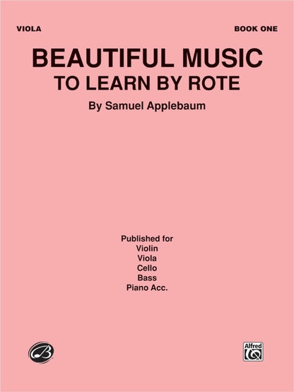 Beautiful Music to Learn by Rote Book 1 for Viola