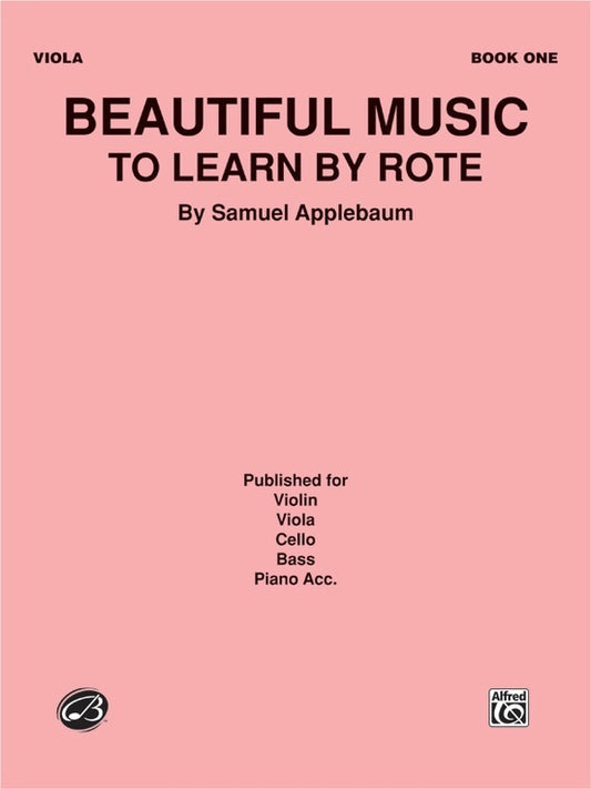 Beautiful Music to Learn by Rote Book 1 for Viola
