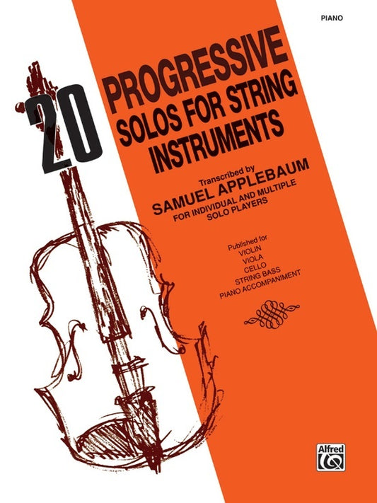 20 Progressive Solos For String Instruments Piano