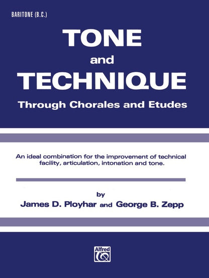 Tone and Technique Baritone BC Concert Band Sheet Music