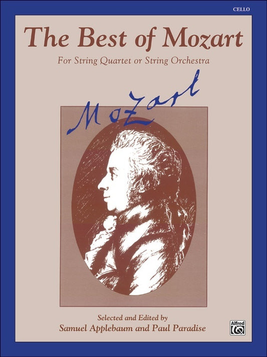 Best of Mozart Cello Sheet Music - String Orchestra Edition by Applebaum/Paradise