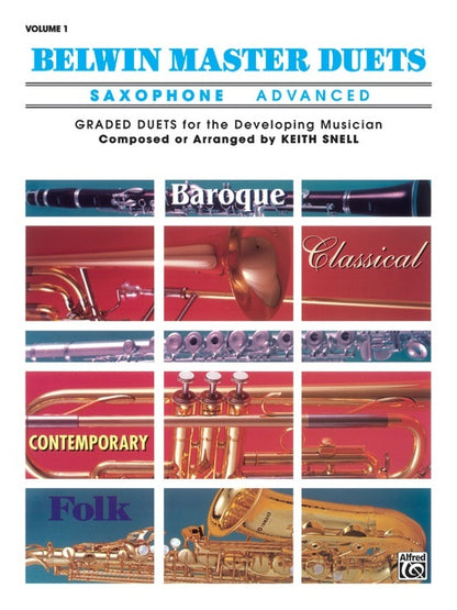 Belwin Master Duets Advanced Book 1 for Alto Saxophone