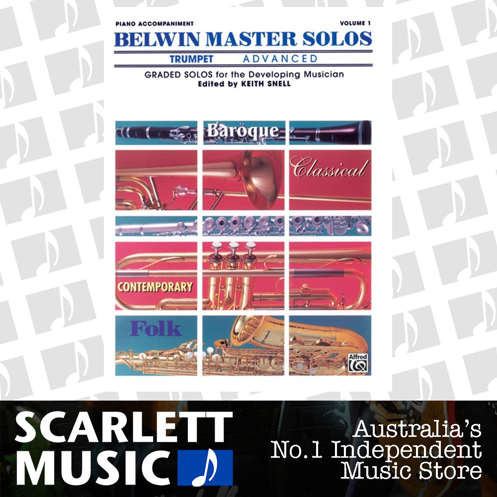 Belwin Master Solos Advanced Book 1 Trumpet Piano Accompaniment — view 2