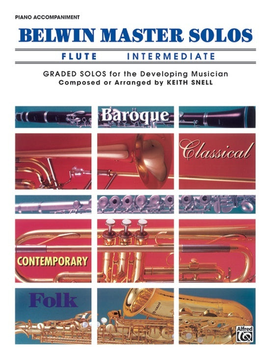 Belwin Master Solos Intermediate Book 1 for Flute and Piano Accompaniment