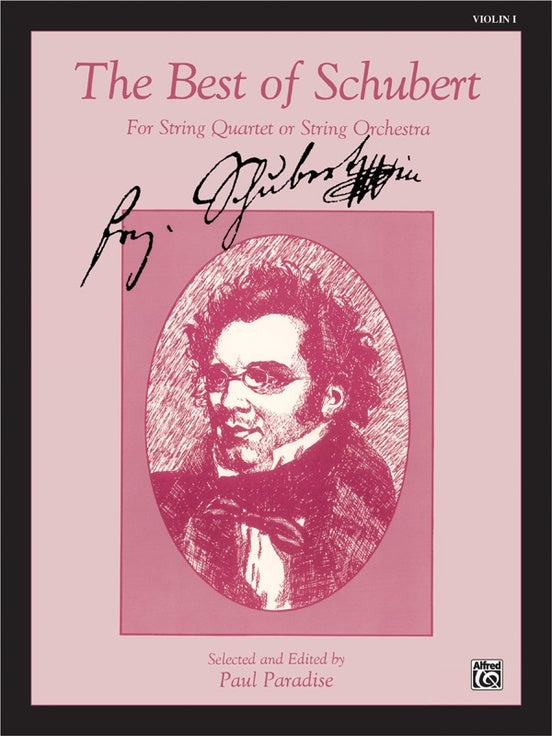 Best of Schubert Violin Sheet Music for String Orchestra Arranged by Paradise