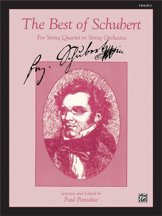Best of Schubert Violin Sheet Music for String Orchestra Arranged by Paradise