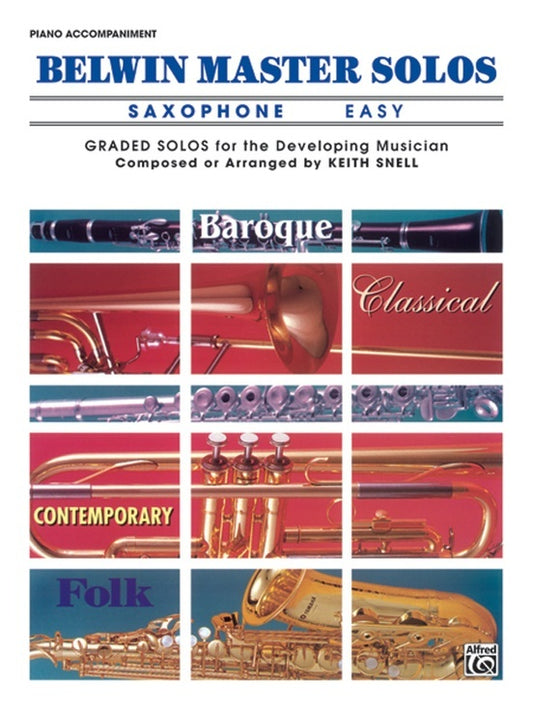 Belwin Master Solos Easy Book 1 for Alto Saxophone, Piano, and Accordion