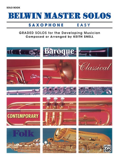 Belwin Master Solos Easy Book 1 for Alto Saxophone