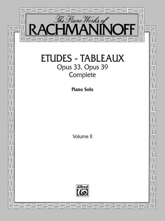 Etudes Tableaux Op 33 Op 39 Piano Works Book 2