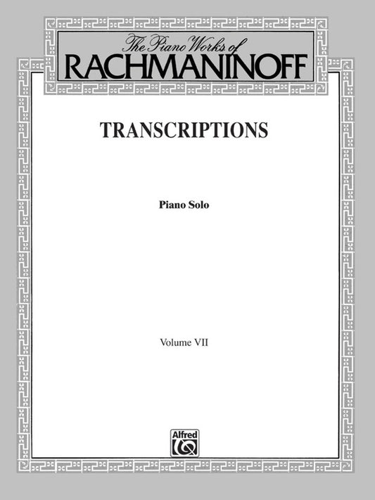 Transcriptions Piano Works Book 7