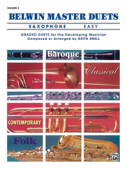 Belwin Master Duets Easy Book 2 for Alto Saxophone