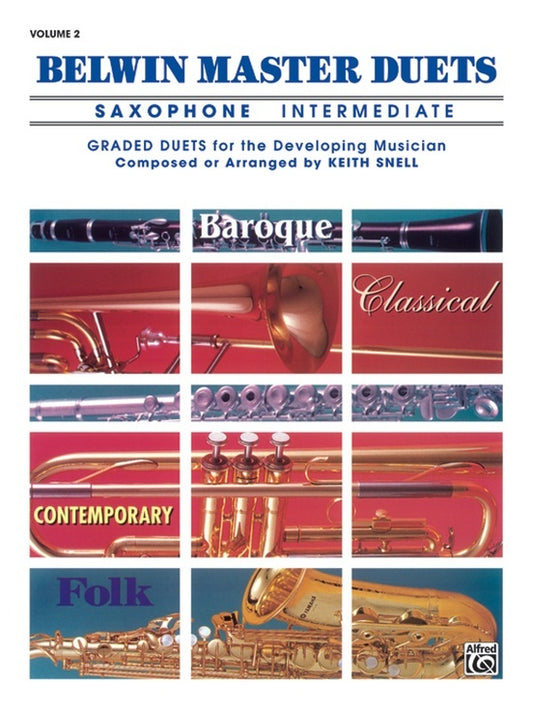 Belwin Master Duets Intermediate Book 2 for Alto Saxophone