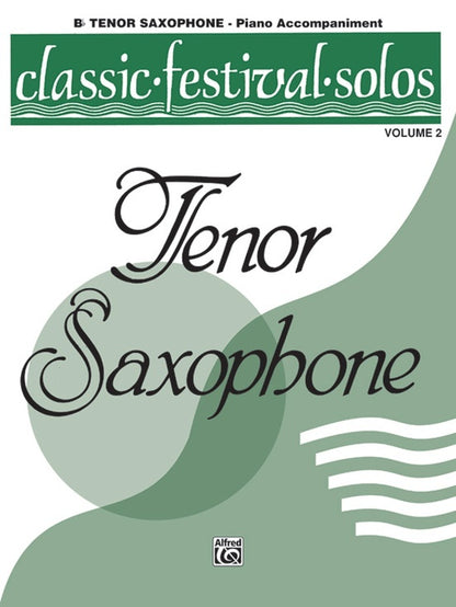 Classic Festival Solos Book 2 Ten Sax Piano Accomp